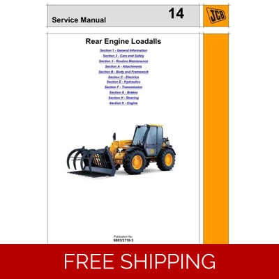 JCB 526, 526S, 528-70, 528S LOADALL SERVICE REPAIR MANUAL